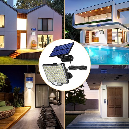 Tredax solar Buitenlamp met bewegingssensor en 106 LED