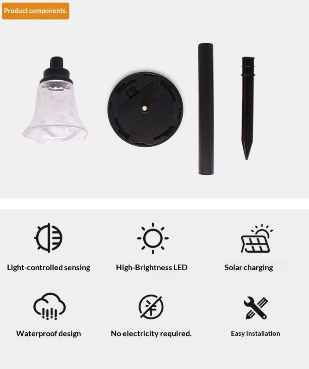 Tredax 6 stuks - Solar tuinlamp
