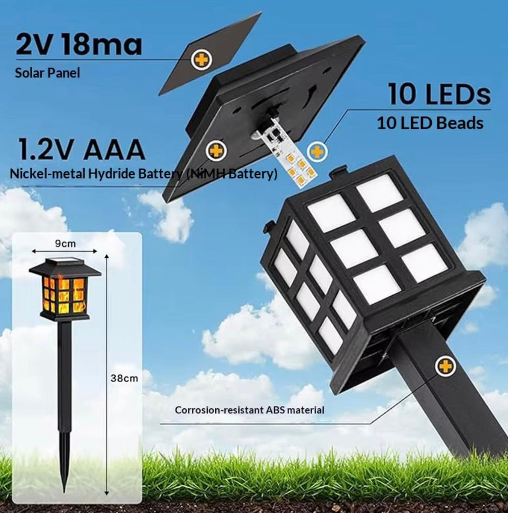 Tredax 6 stuks - Solar tuinlamp