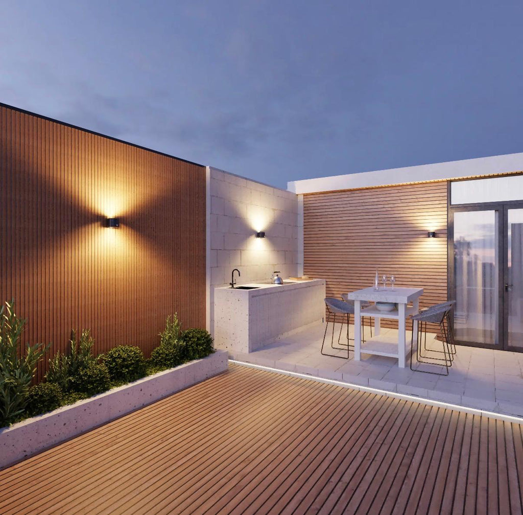 Tredax cube solar wandlamp