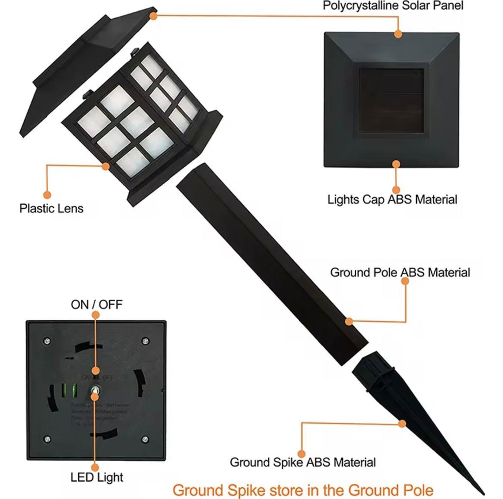 Tredax 6 Stuks Solar LED Tuinlamp